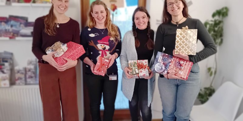 Weihnachtsaktion – Geschenke von Krones für unsere Wohngruppe Cucula